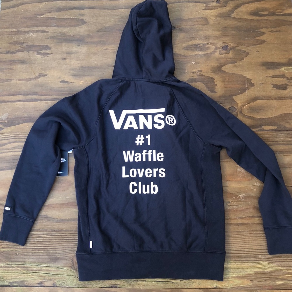 🥞🥞 Wtaps Hoodie X vans sweatshirt blue large hoody Collab skater